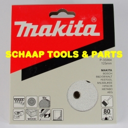 Schuurschijven 125mm P 80 white velcro per 10 verpakt | P-33364